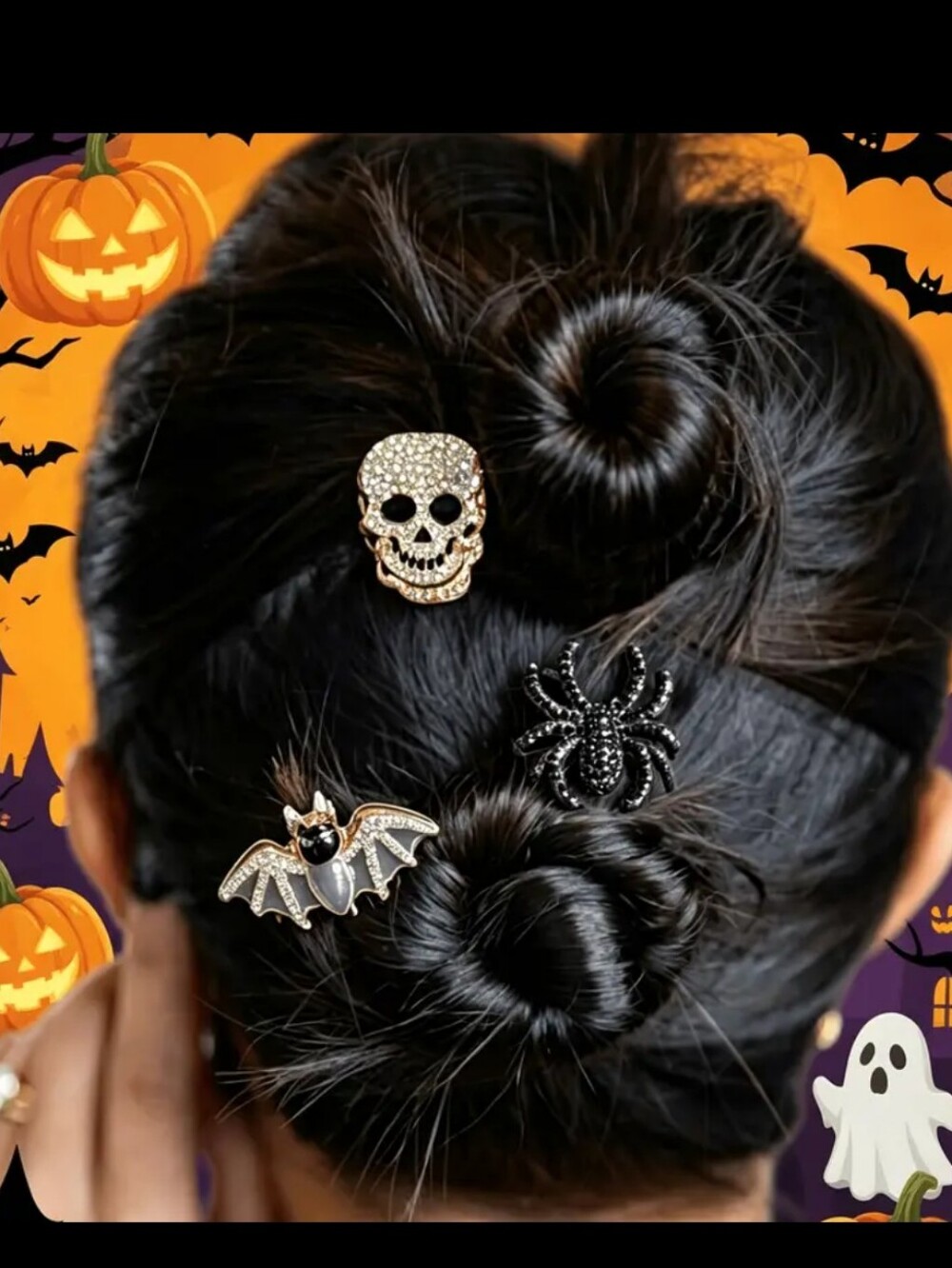 3pcs Halloween Hair Claw Clips Set